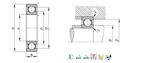 SWEDEN 6204-Z深沟球轴承