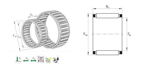 INA K100X107X21滚针和保持架组件